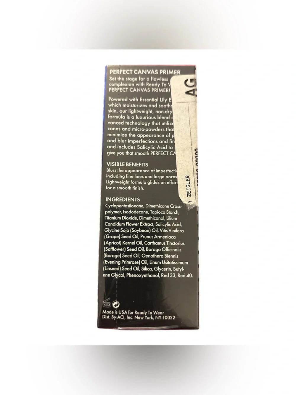 Ready to Wear New York Perfect Canvas Primer